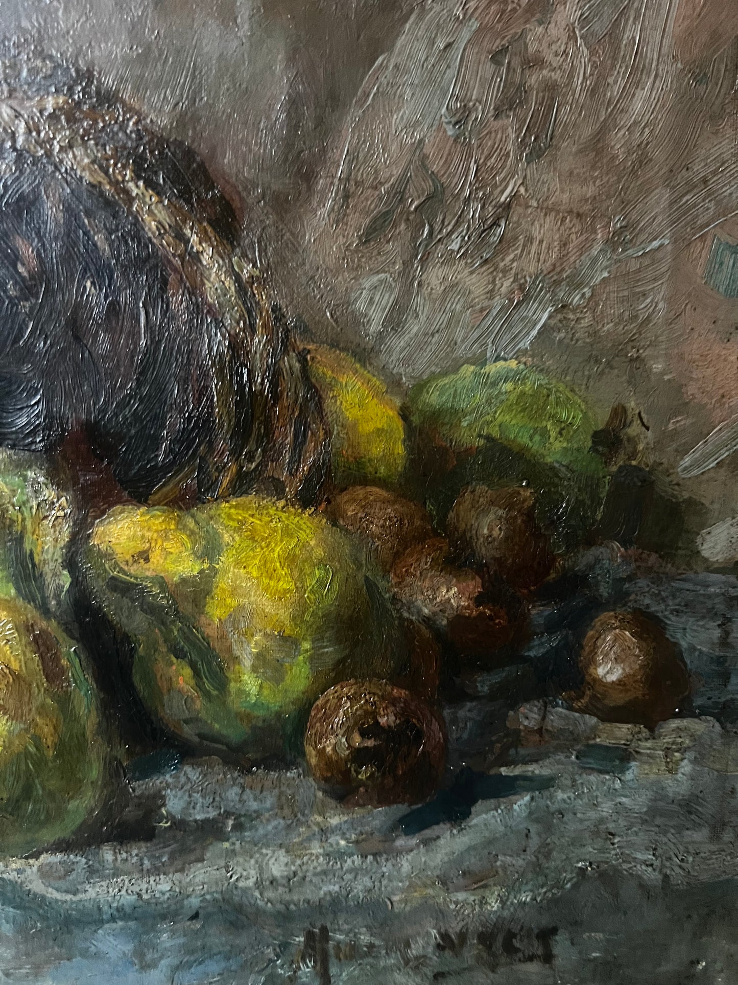 Stunning French Oil on Canvas Still Life Painting C1900