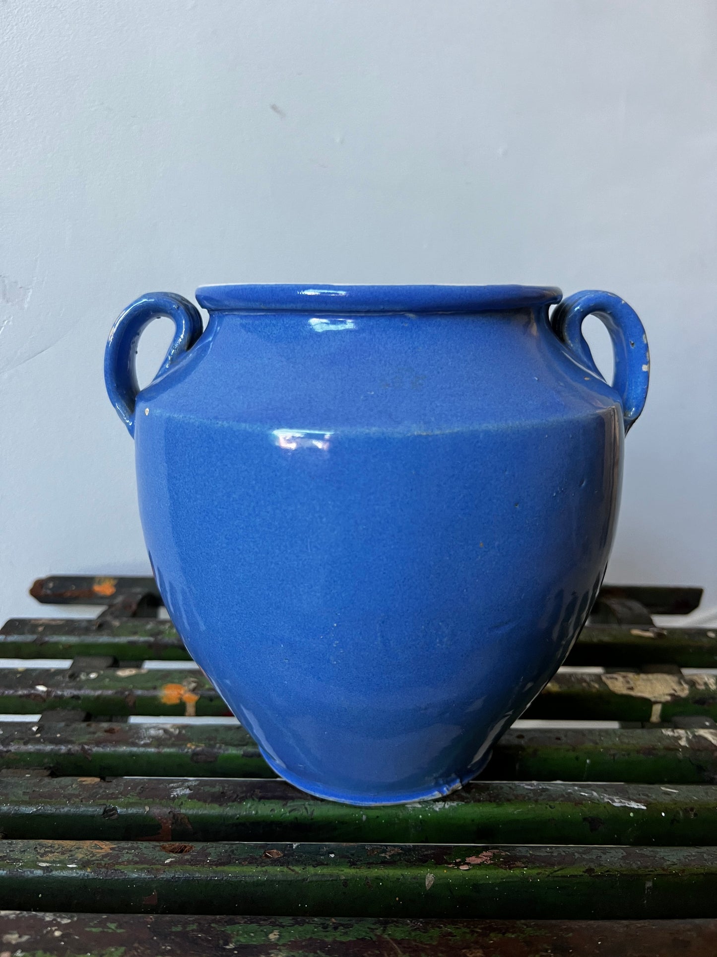 Rare Blue French Confit Pot