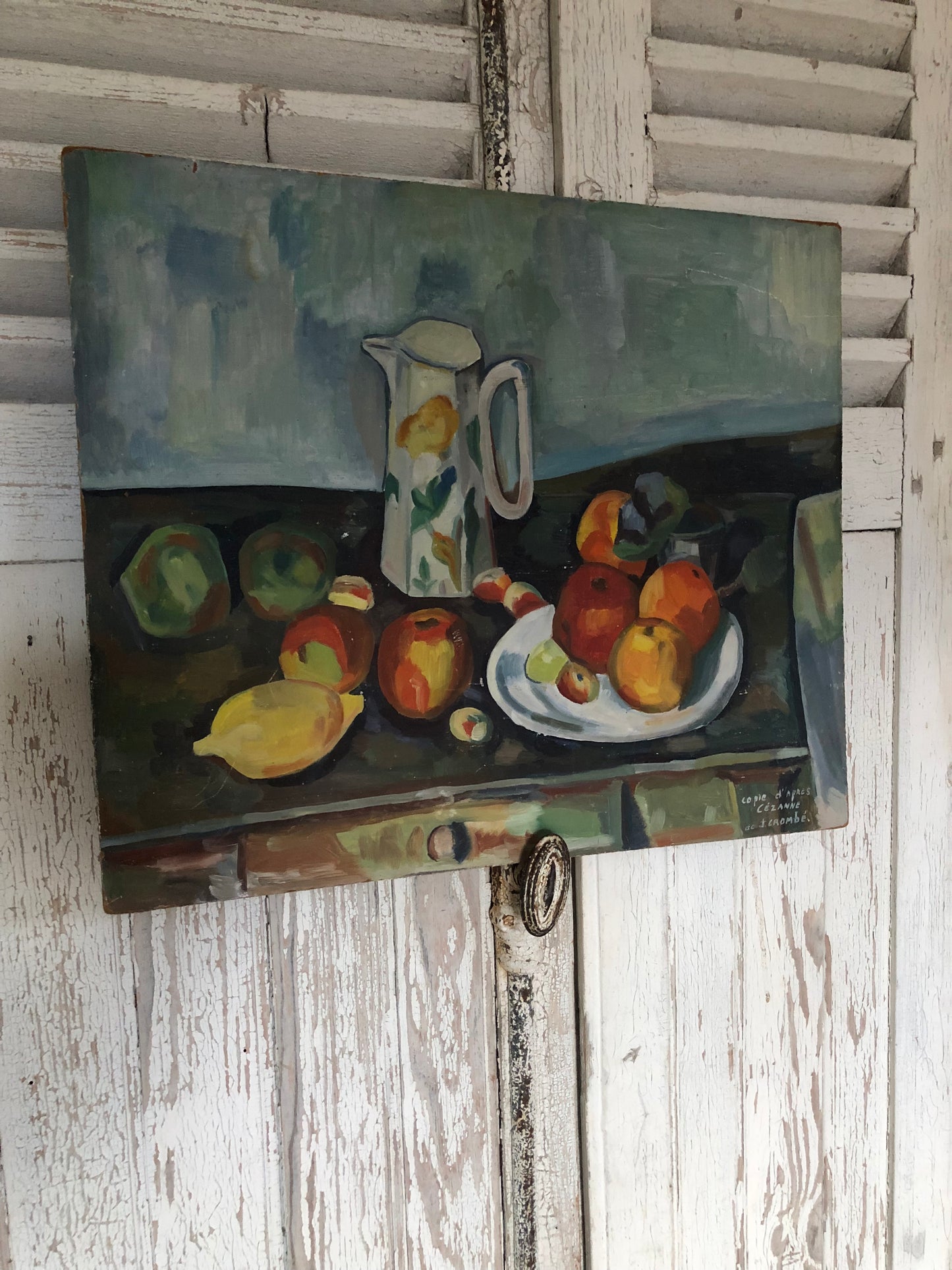 ‘Cezanne’ 1953 copy on board