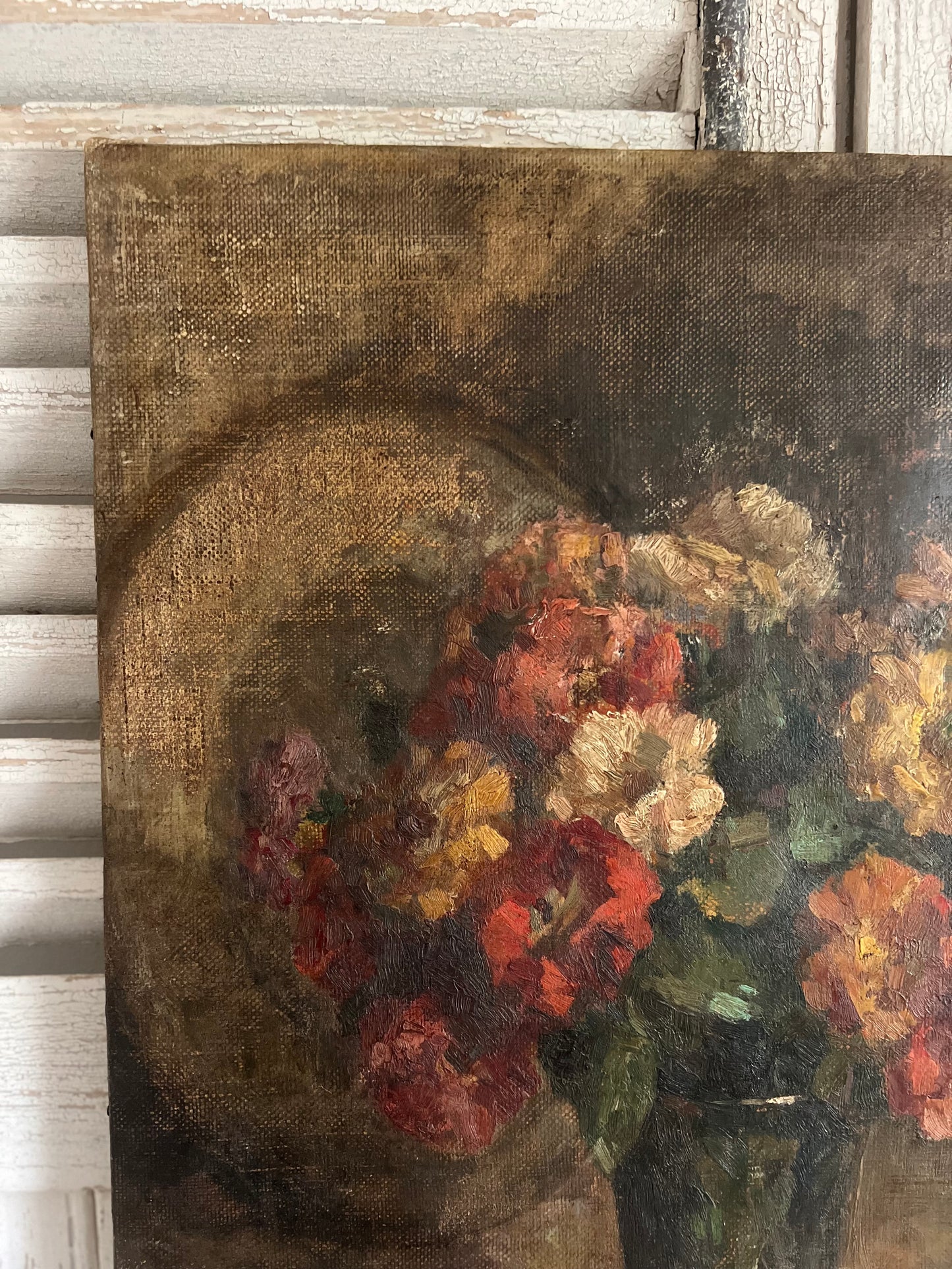 RESERVED FOR J Gorgeous Post Impressionist Floral Oil Painting by Geo Bierand 1895-1953