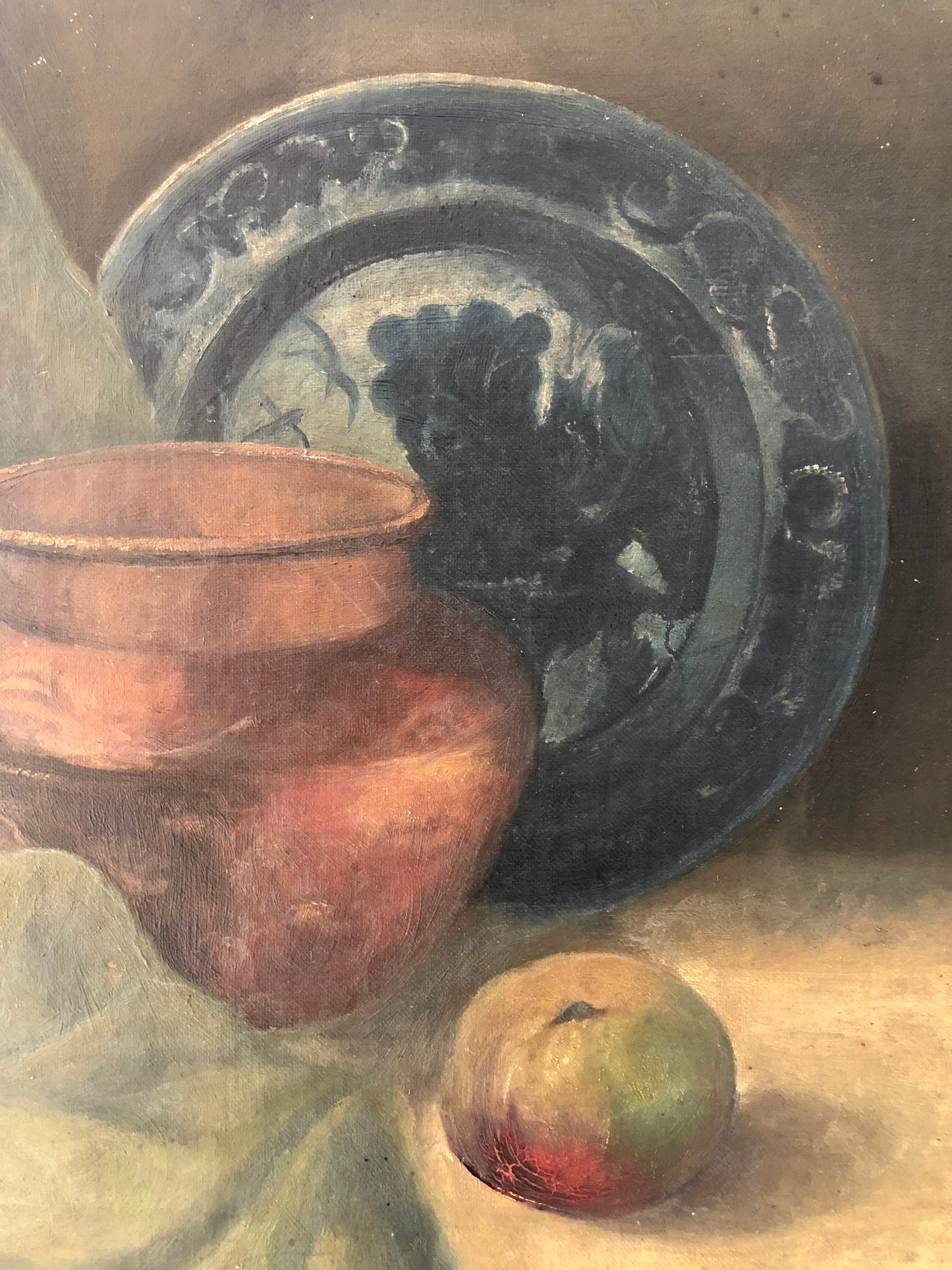 RESERVED British oil on canvas still life painting C.1900