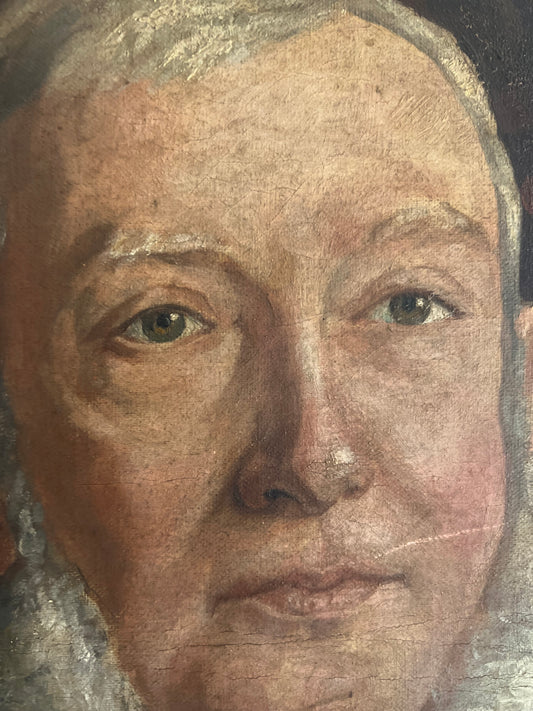 Large 19th Century Male Portrait oil on canvas painting