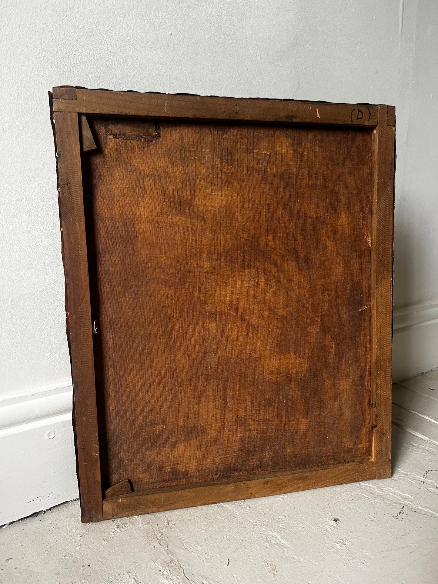 RESERVED Early 18th Century French floral oil painting on canvas