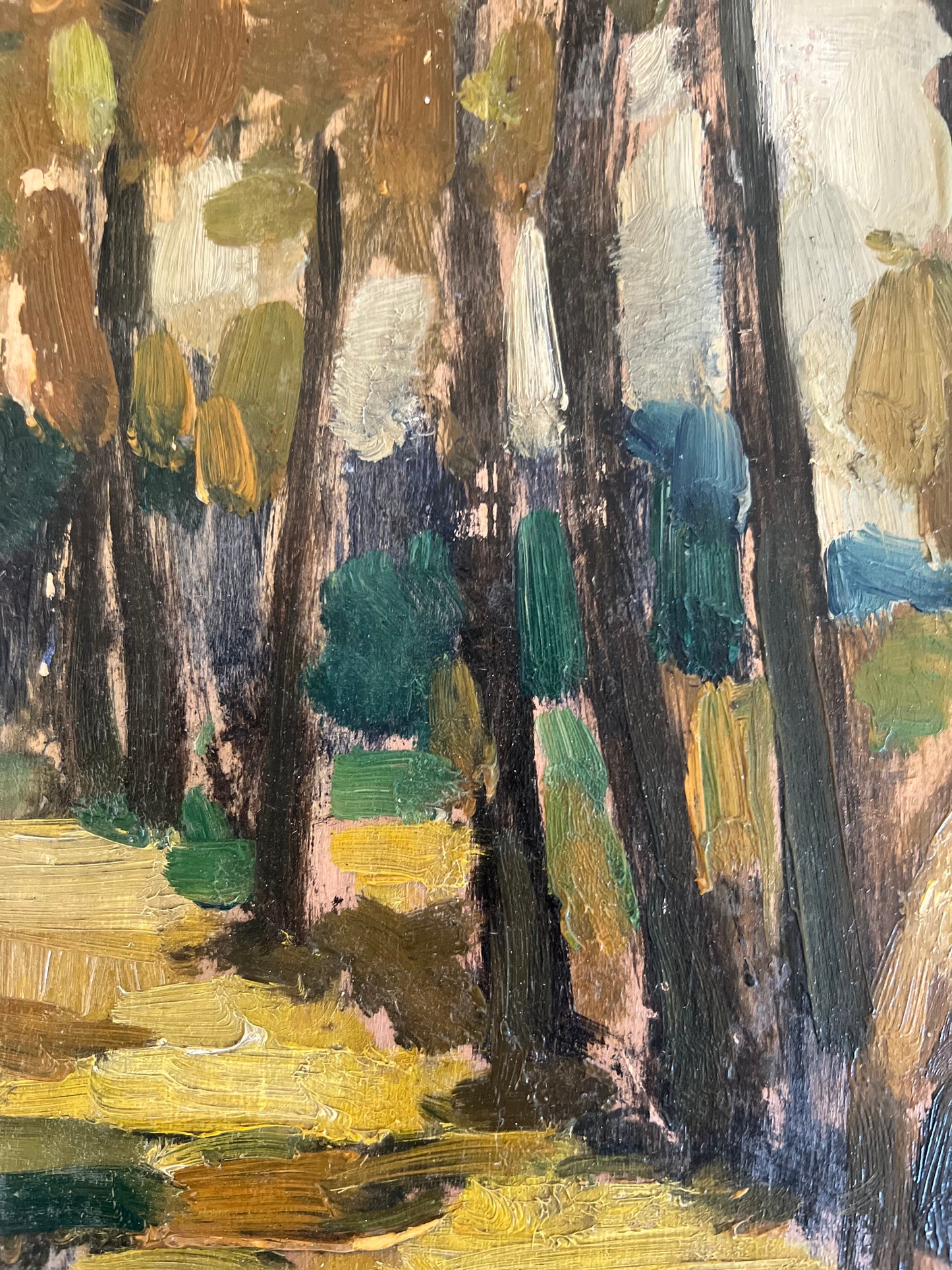 French Post Impressionist Oil Painting ‘Haystacks’