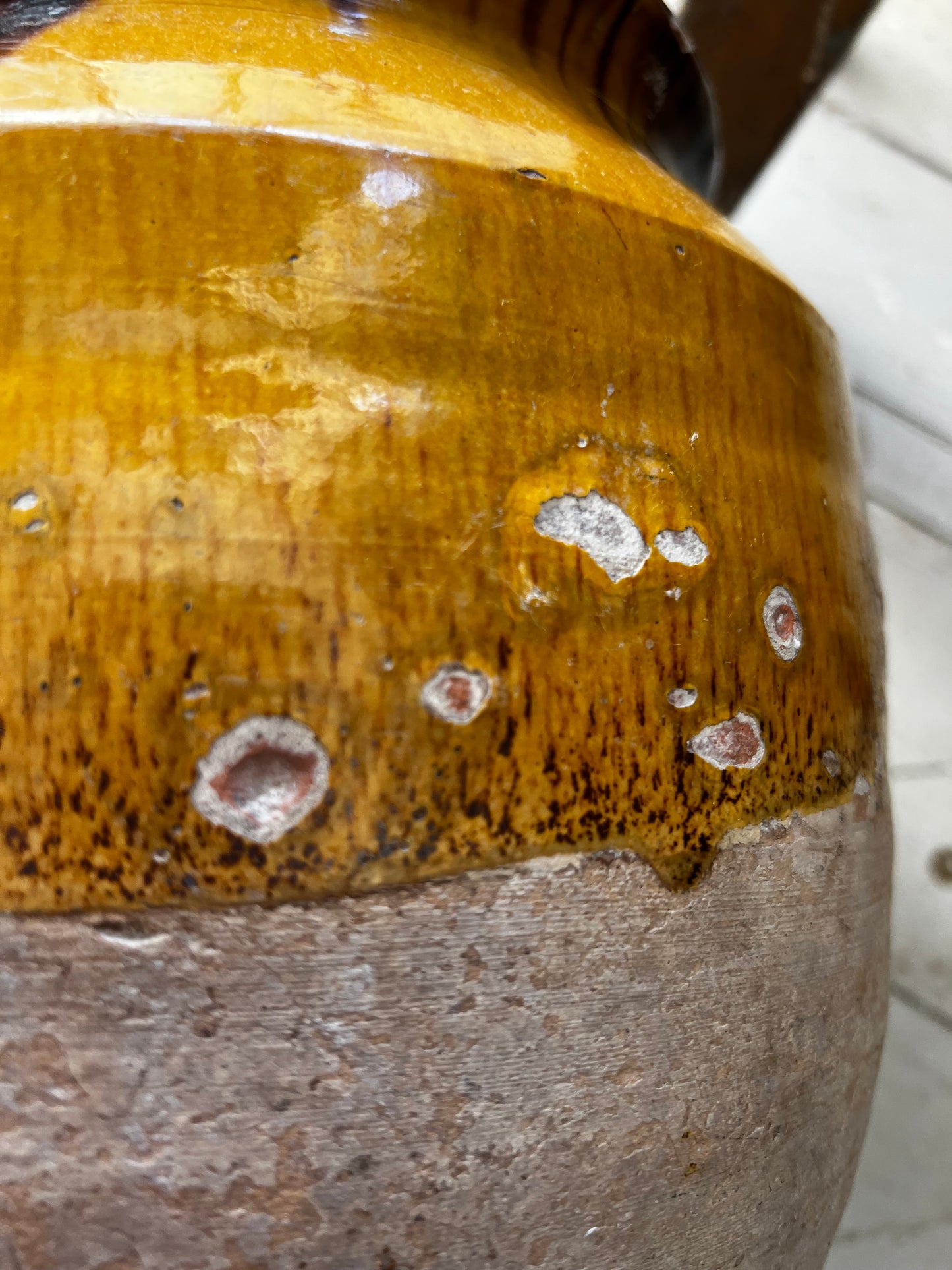 Huge French 19th Century Confit Pot 32 cm tall