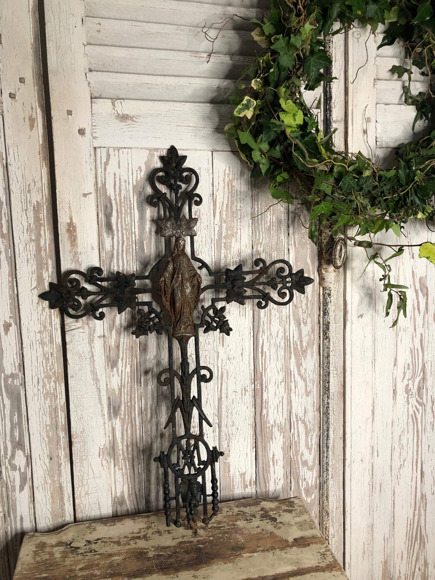 French 19th Century Wrought Iron Cross