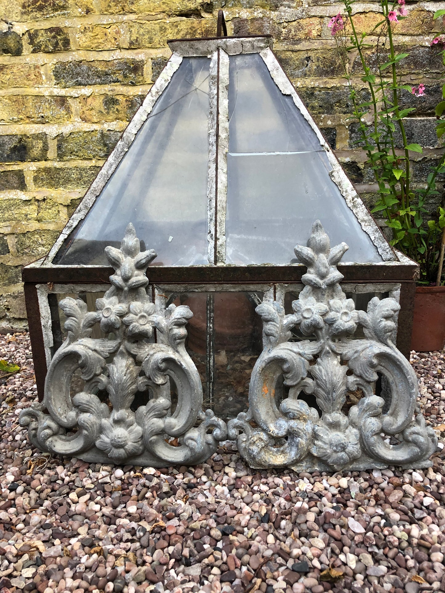 Pair of French Antique Decorative Metal Finials