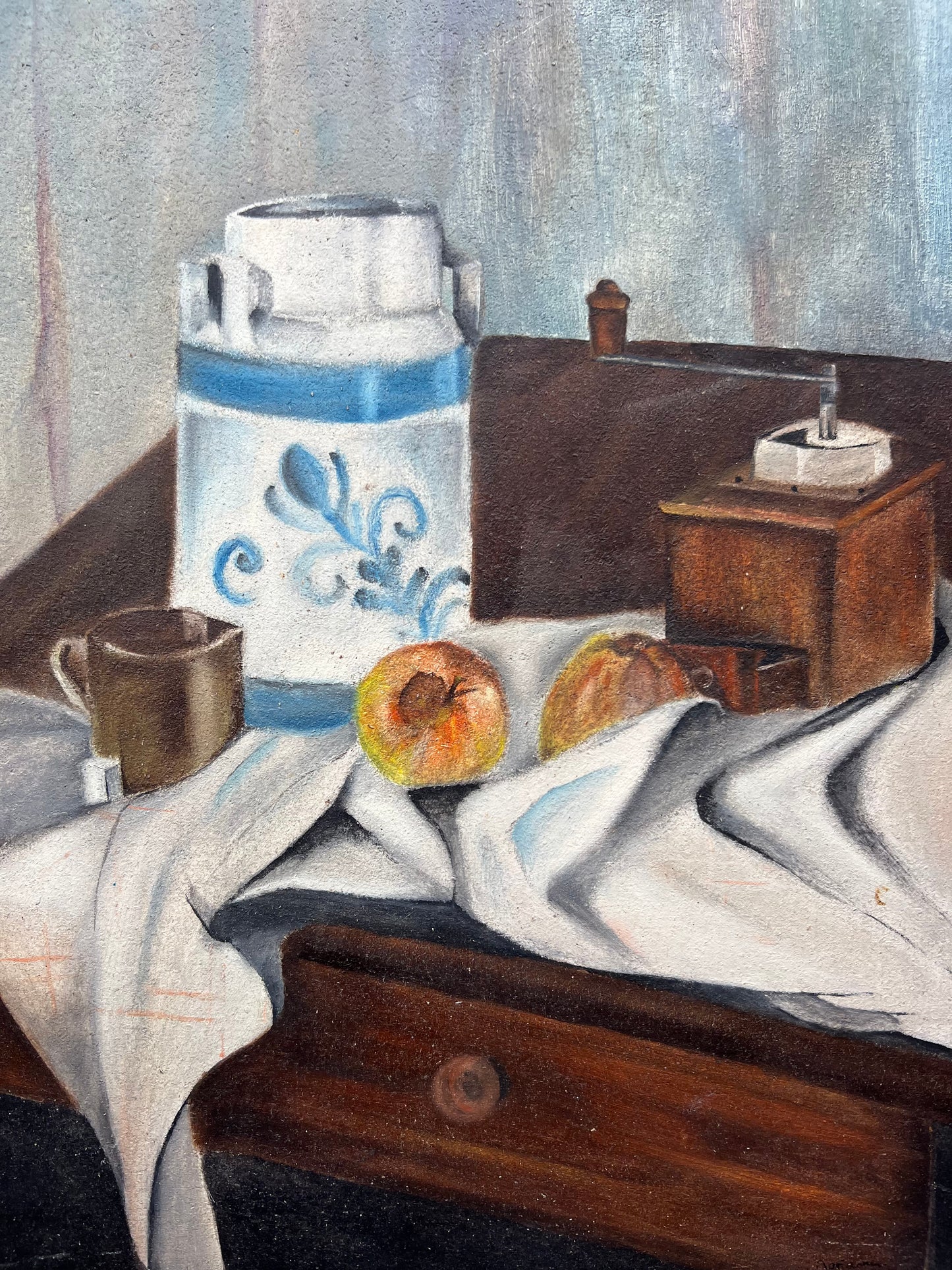 RESERVED FOR JANE French Vintage Still Life Oil Painting