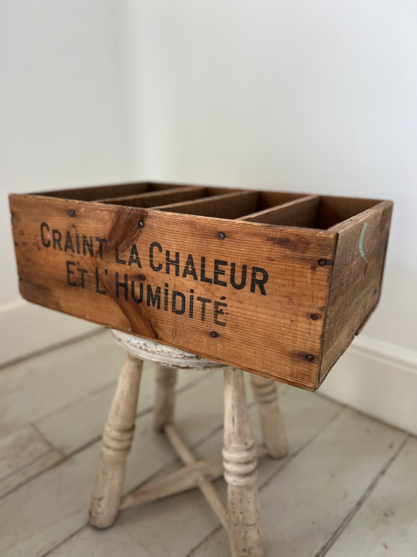 Vintage French Wooden Nestle Box