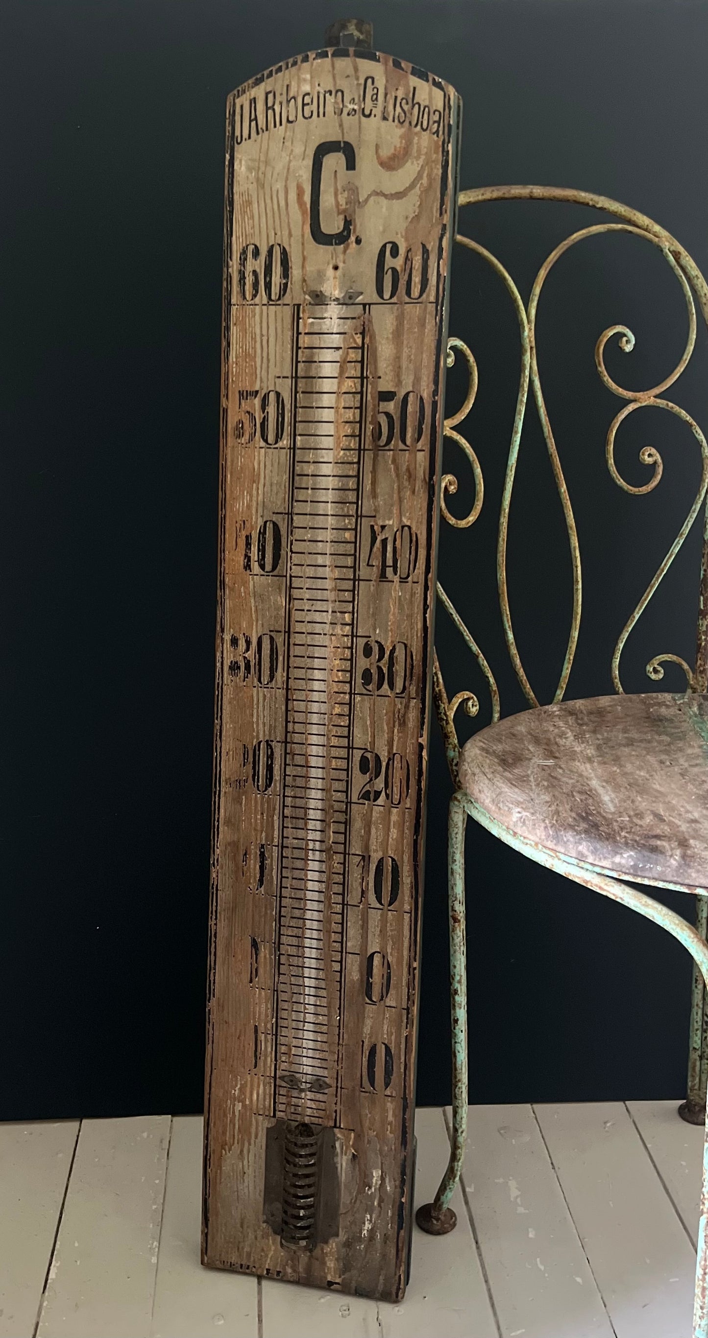 Large Rustic Thermometer