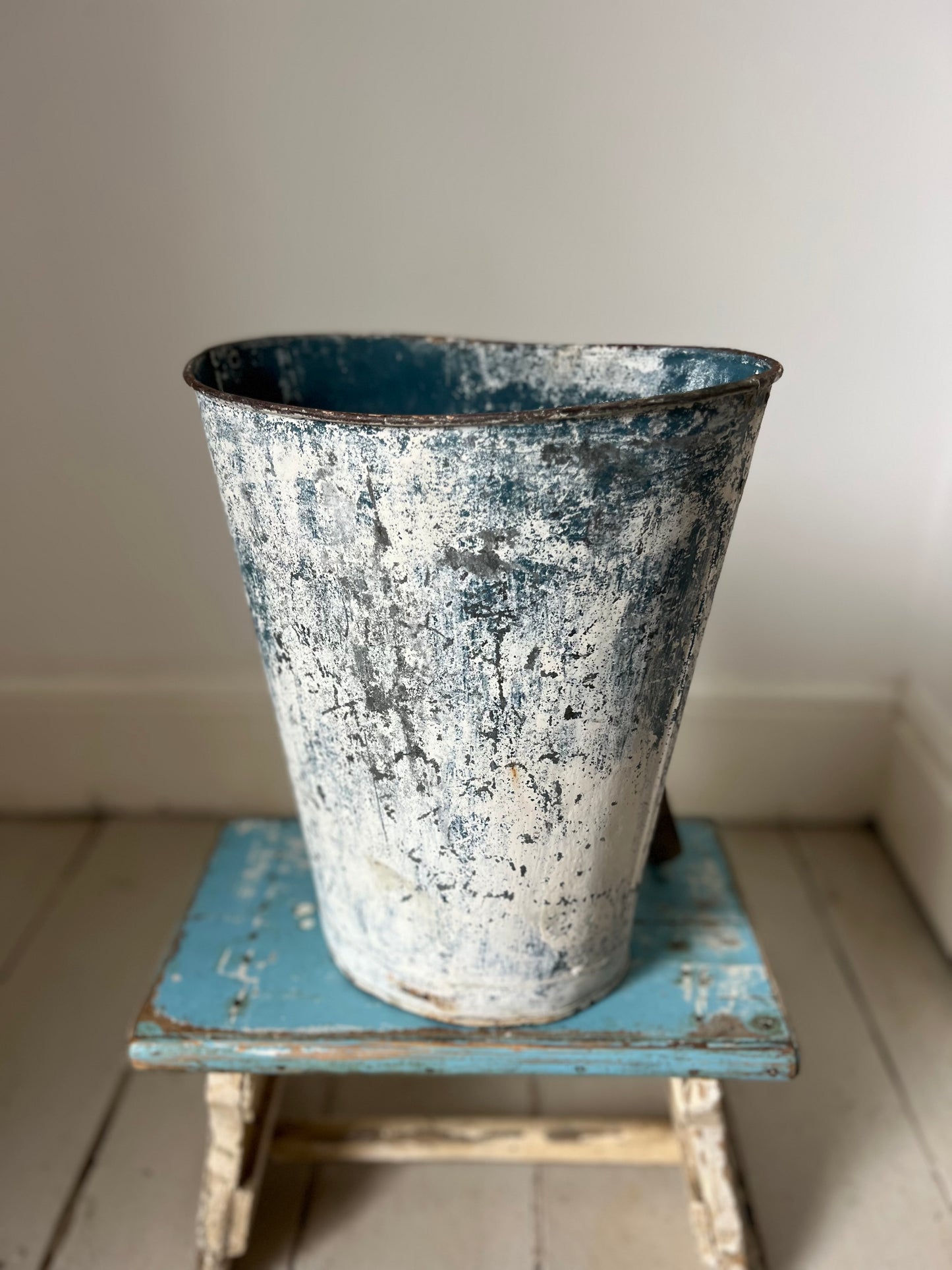 RESERVED FOR T Very Rare French Blue Childs Grape Hod Carrier