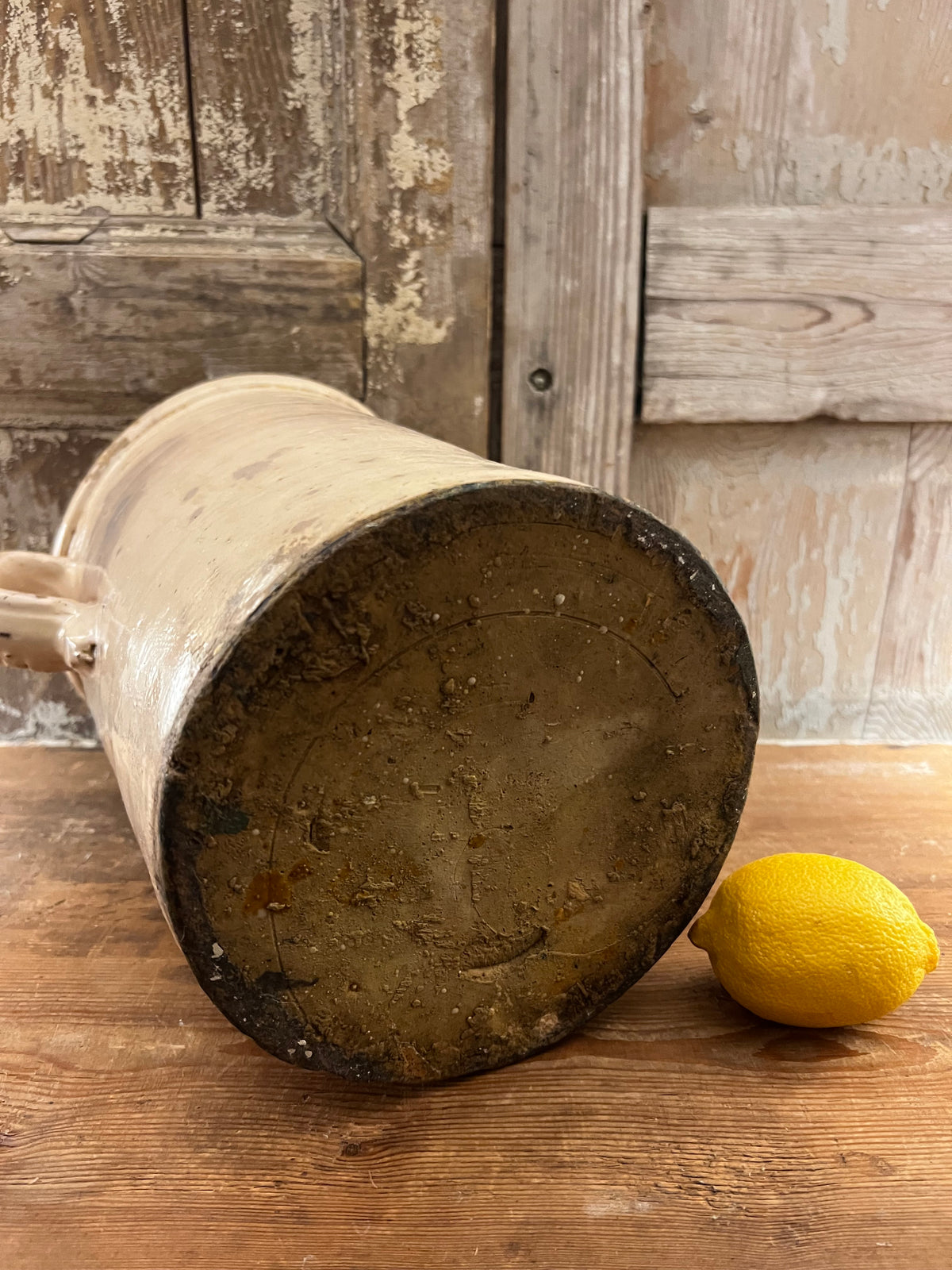 Large Antique Italian Anchovy Pot