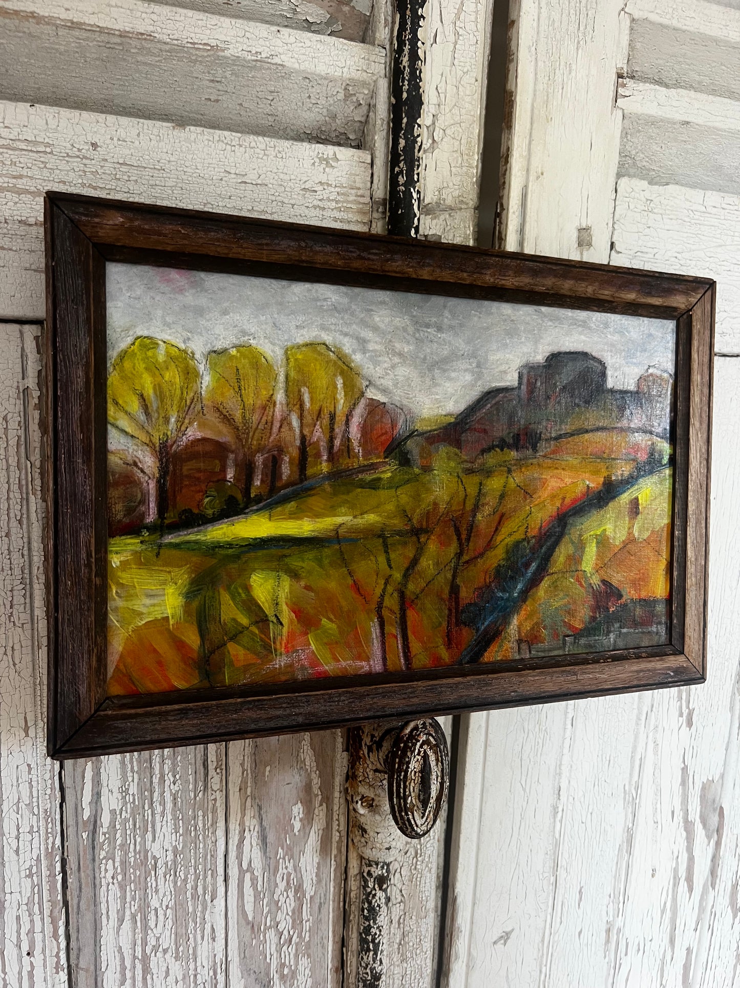 French Expressionist Framed Oil Painting
