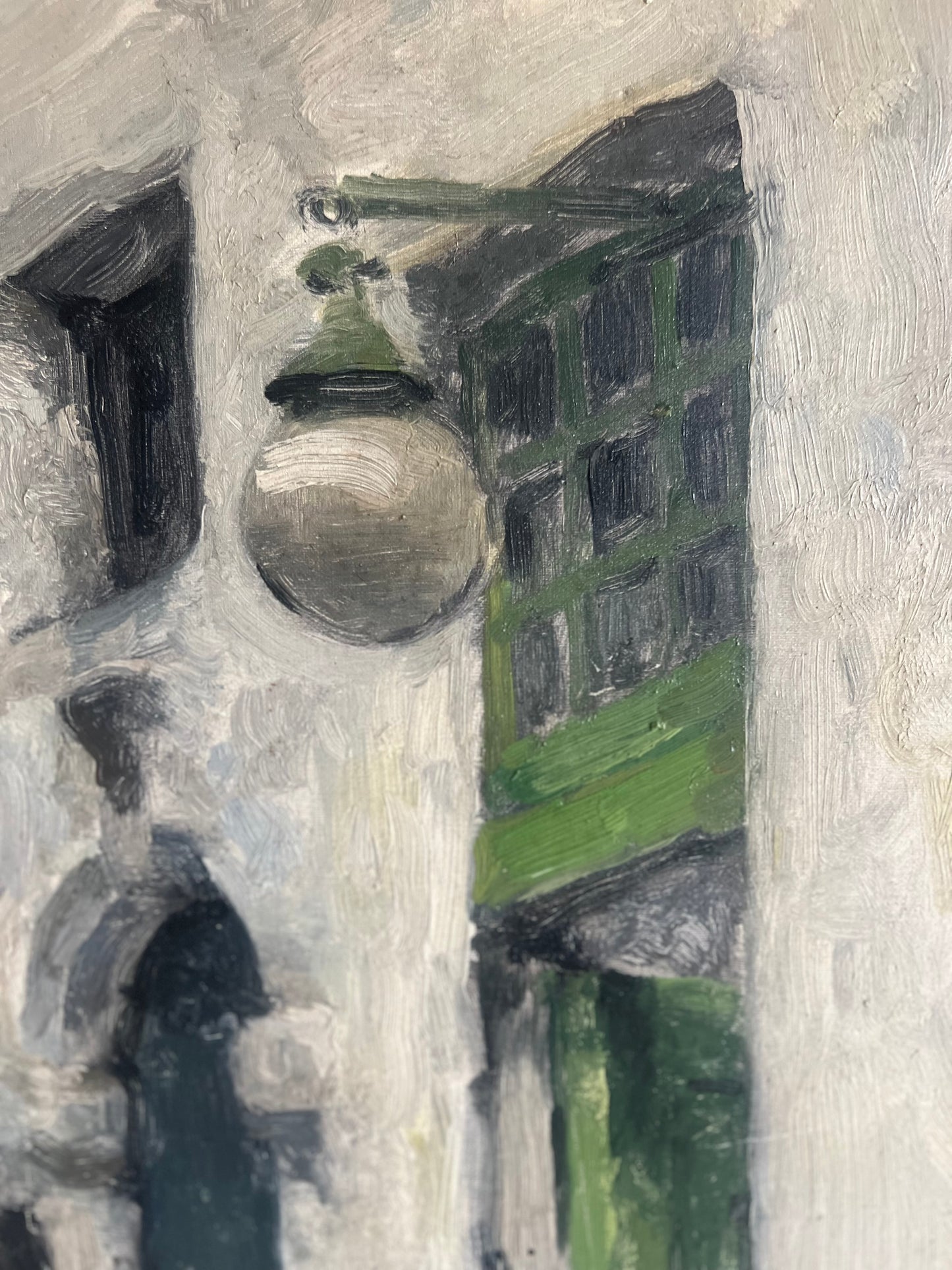 Very Large Belgian Oil on Canvas Street Scene 1931?