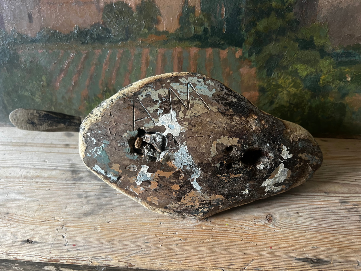 Antique French Decoy Duck No 1 (Beaky)
