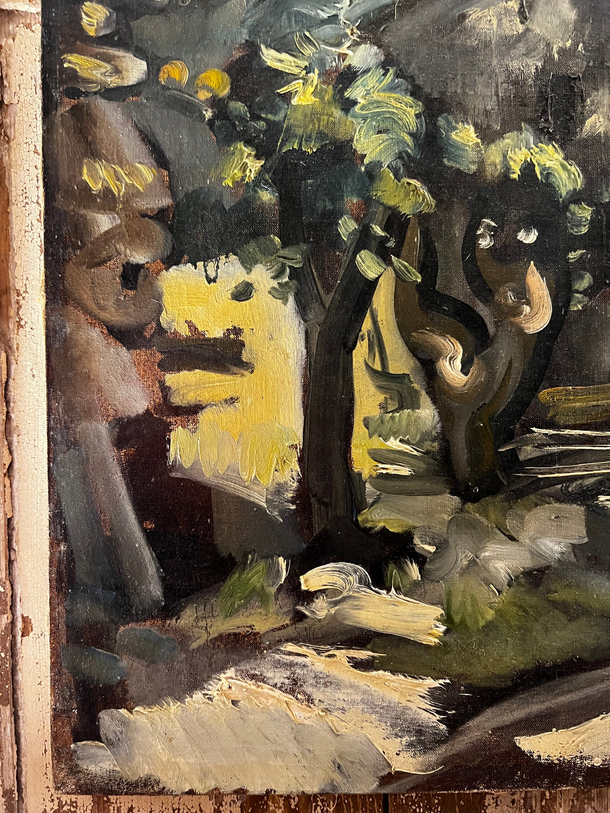 A striking French 1930’s French Oil Painting on Canvas