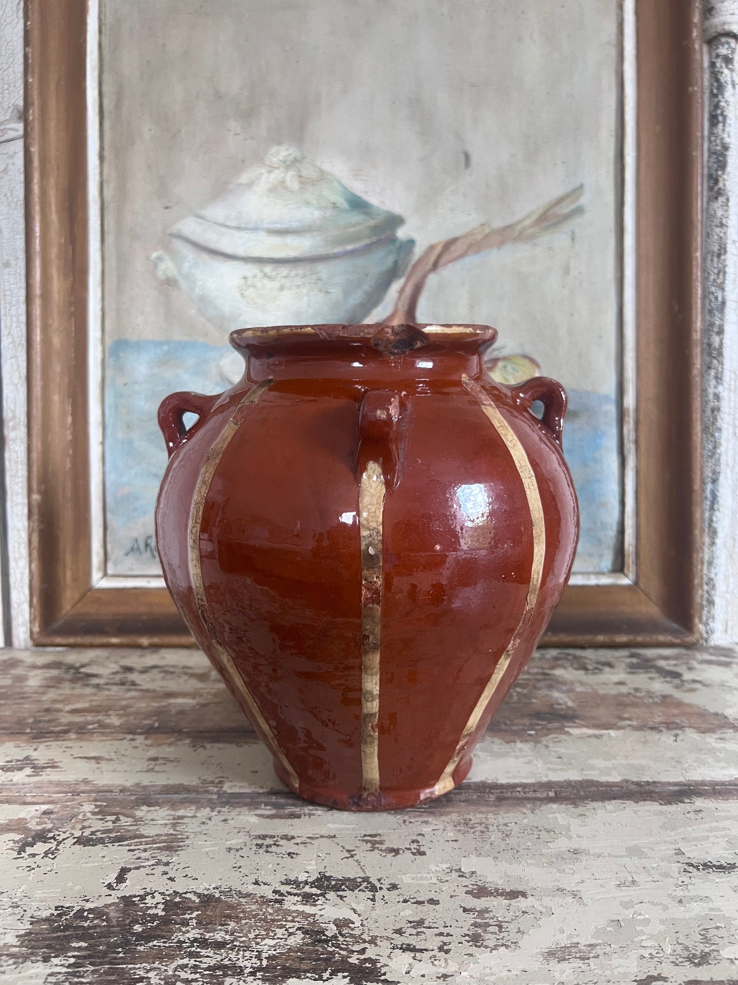 Very Rare Perigord 19th Century Confit Pot
