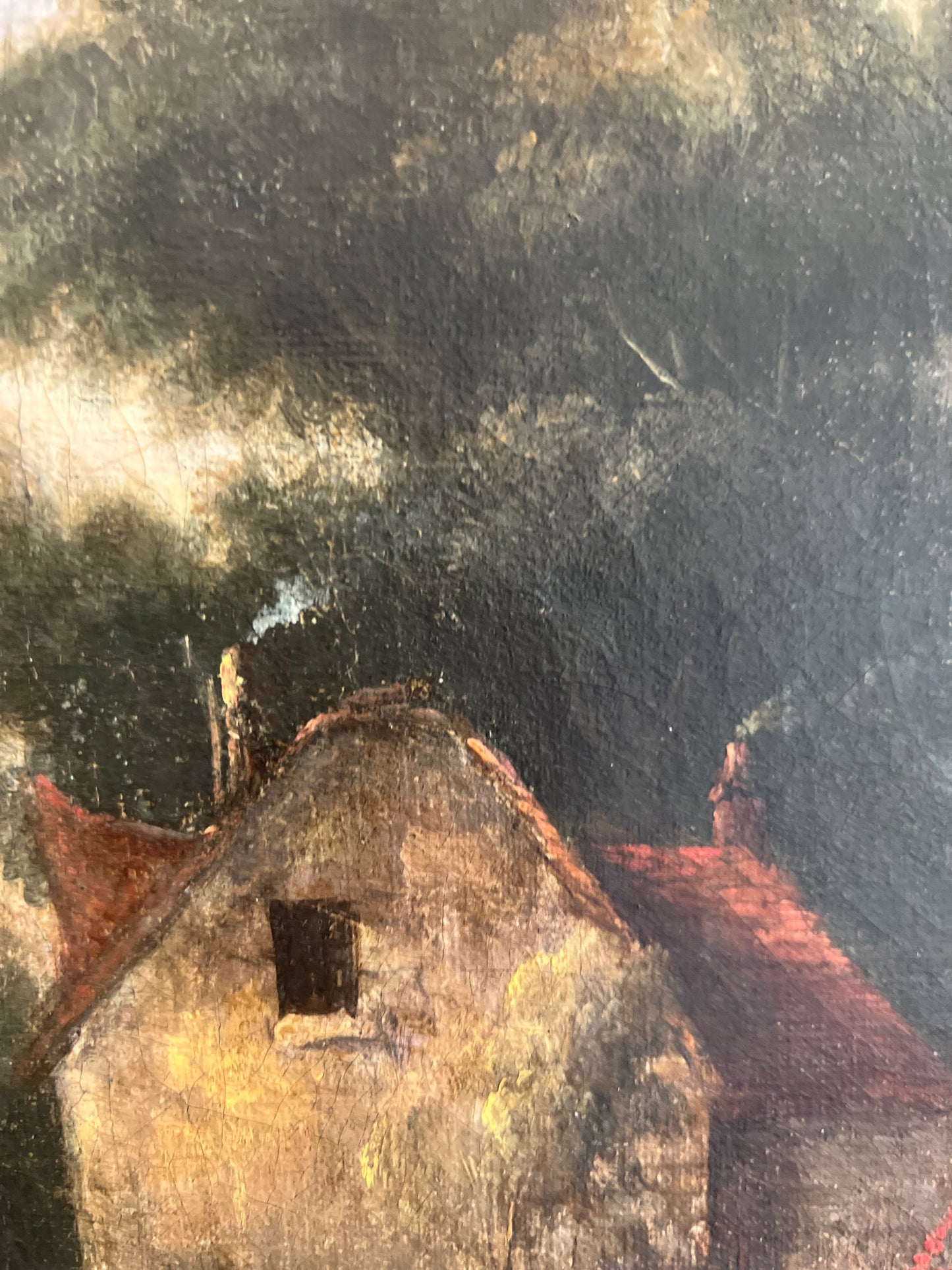 RESERVED! Rescued! French 19th Century Oil Painting