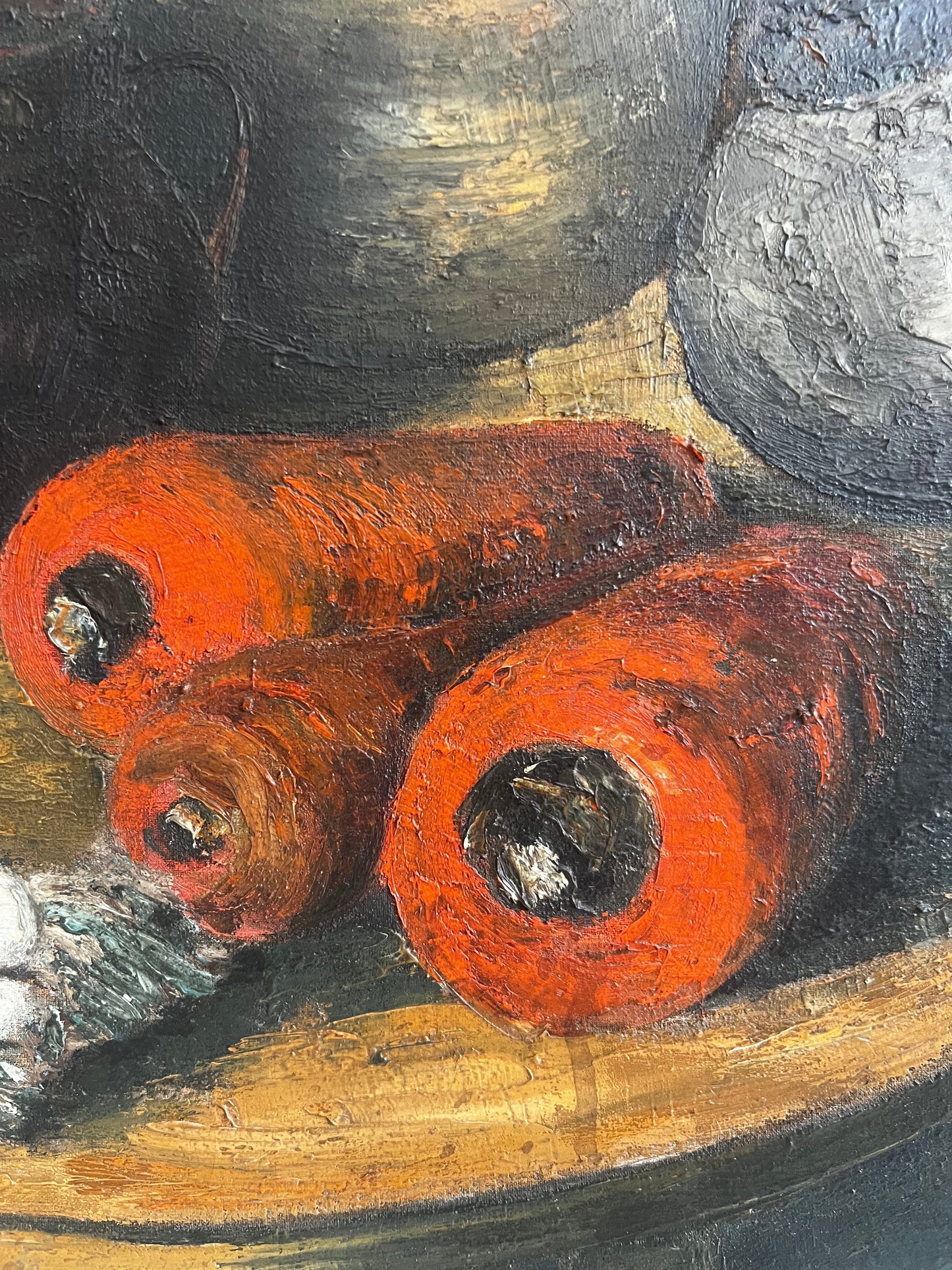 Superb French Large Still Life Oil Painting On Canvas