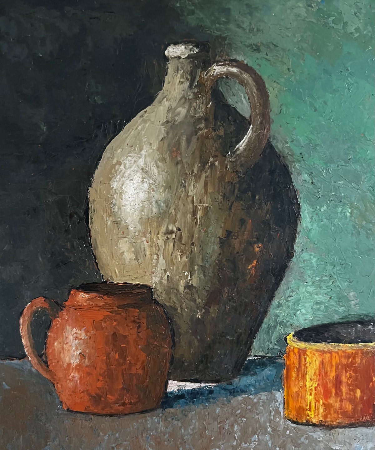 French Still Life Framed Oil Painting