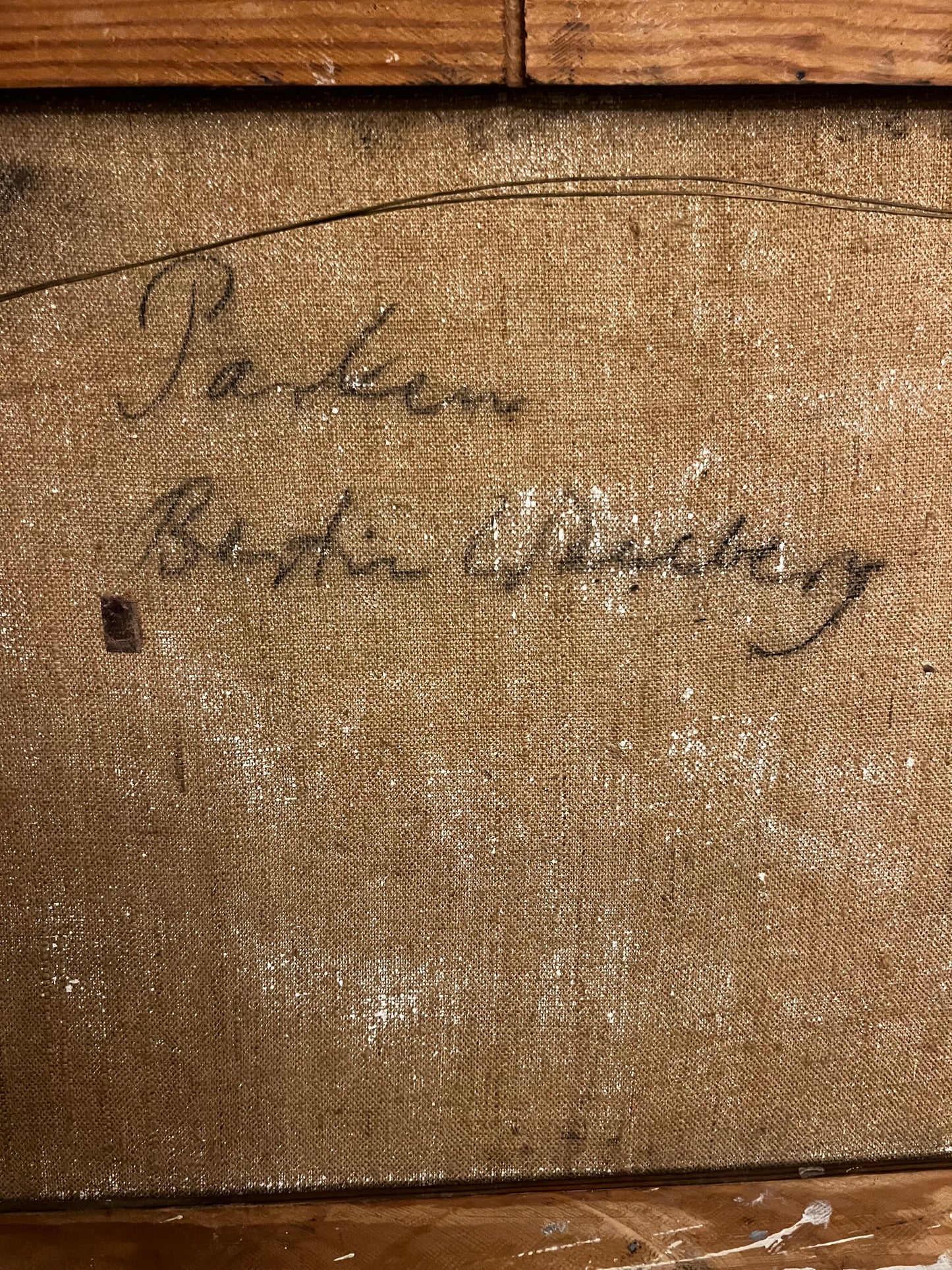 Large Framed Swedish Oil on Canvas Mid Century Painting