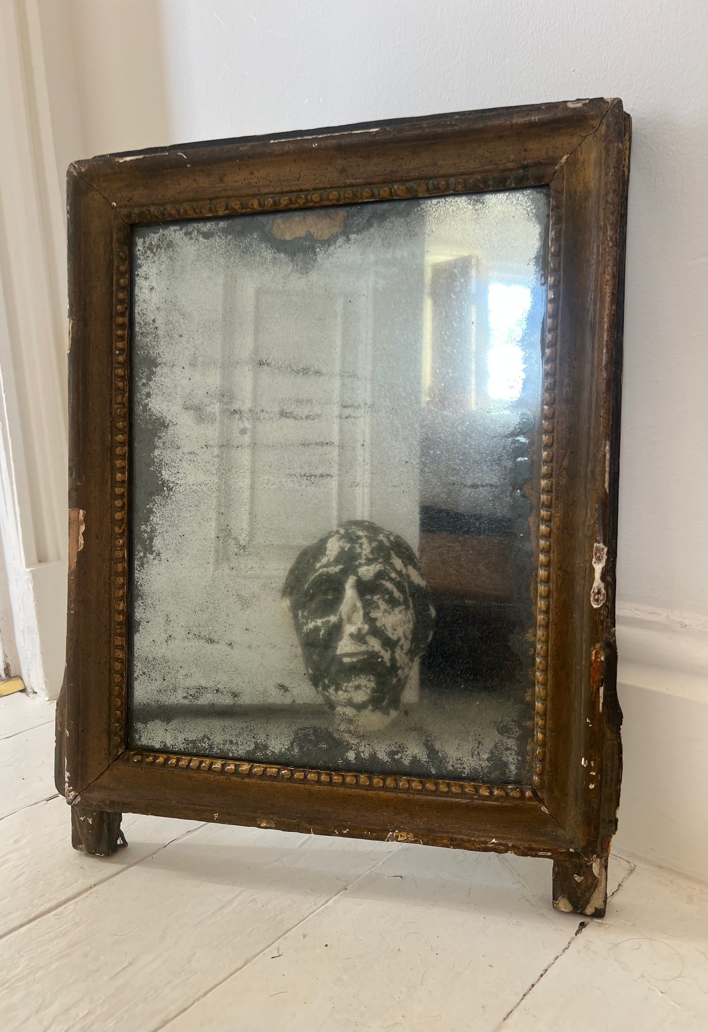 Beautiful 19th Century French Foxed Mirror