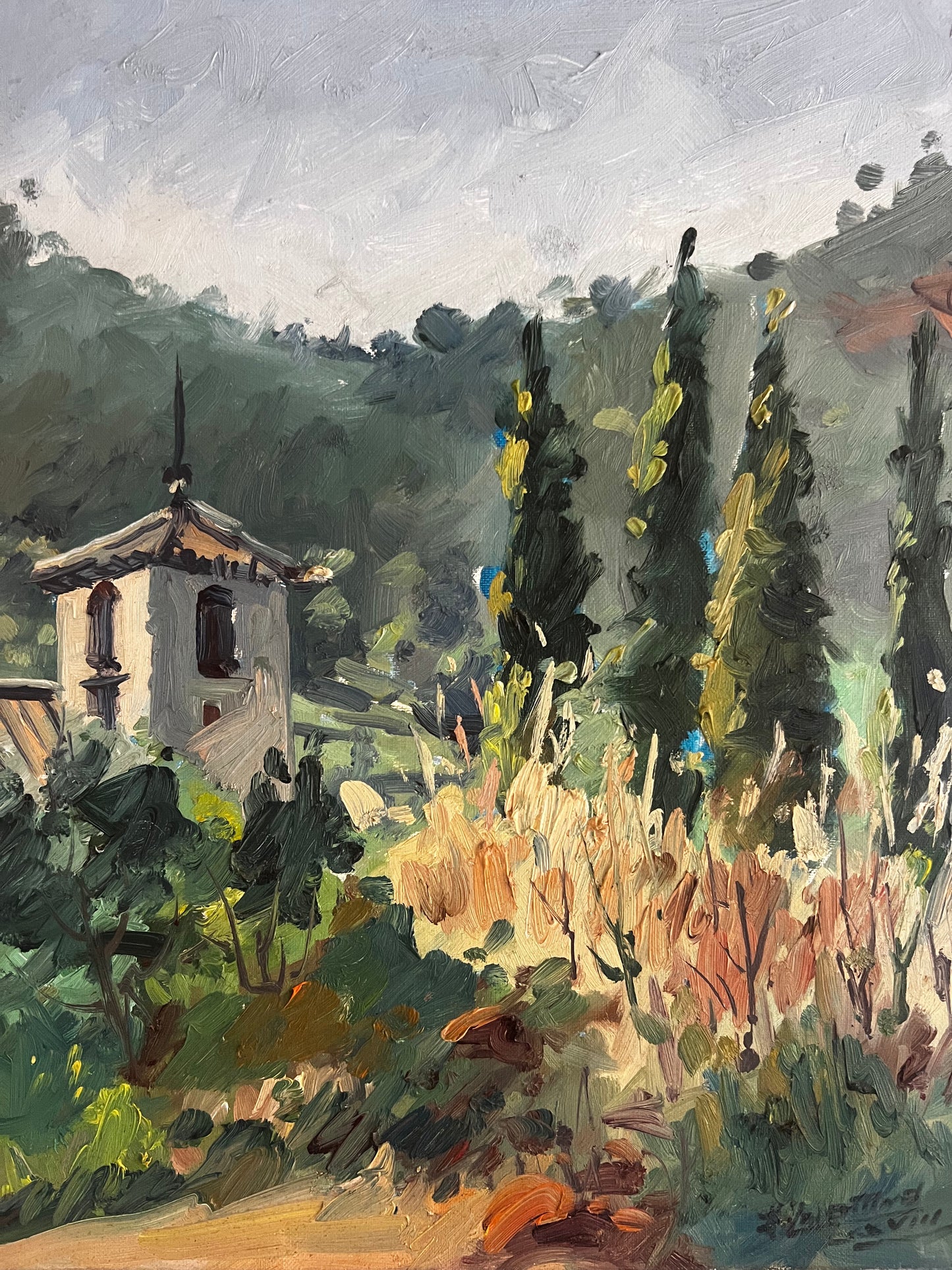 French South of France Oil Painting on Canvas