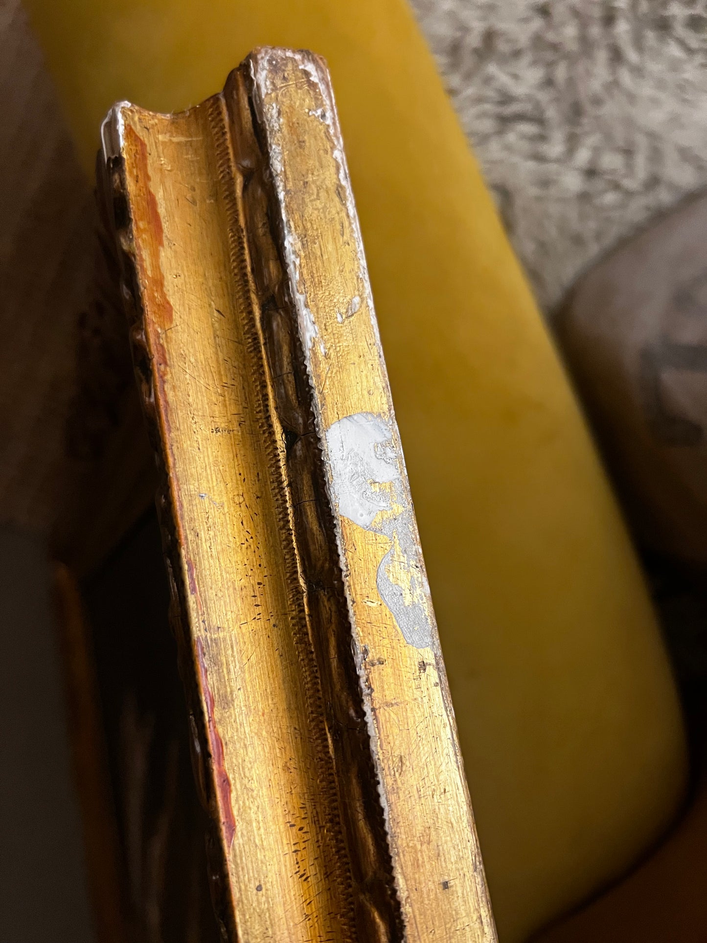 Large Vintage French Oil on Canvas Still Life Painting of Fish