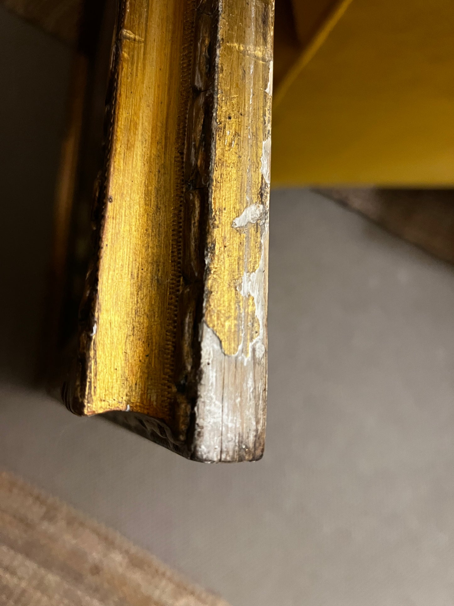 Large Vintage French Oil on Canvas Still Life Painting of Fish